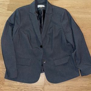 Calvin Klein pinstripe gray blazer 16w
